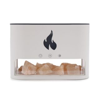 Difusor de Aroma Blaze - Cámara de Sal del Himalaya - USB-C - Efecto Llama (Sal incluida)