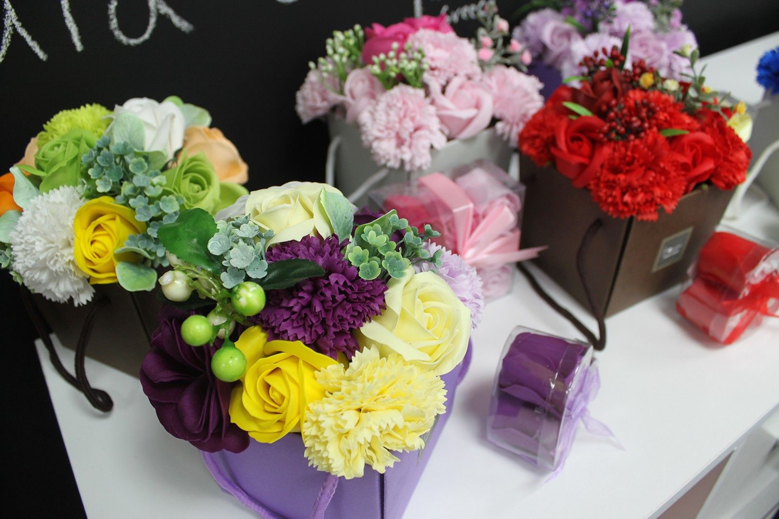 Bouquet Flores Jabón-Flores de Primavera - Imagen 6